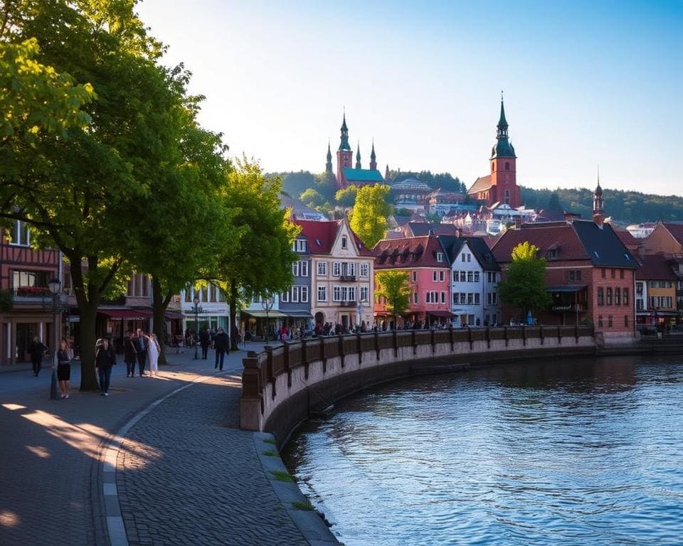 Elbuferpromenade in Lauenburg