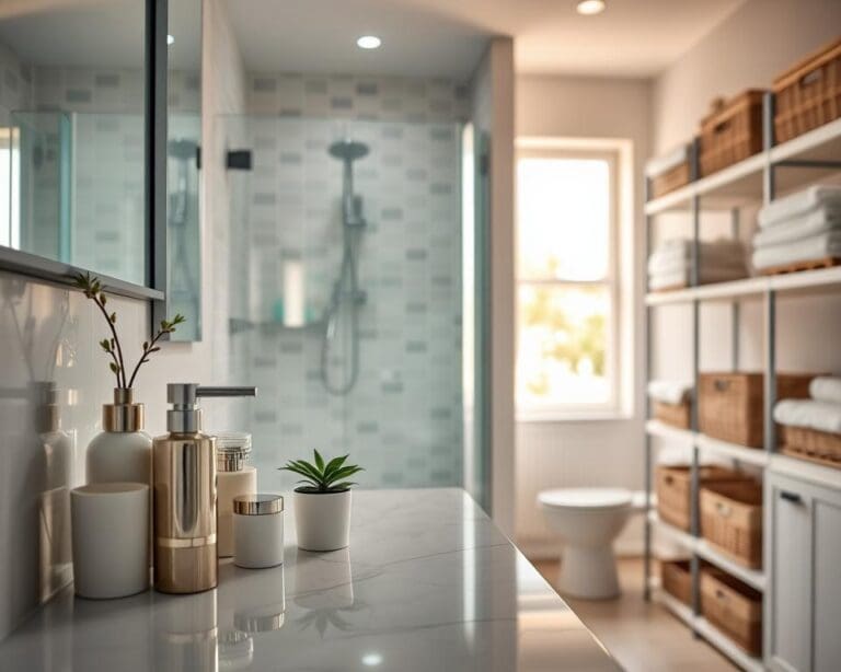 Wie schafft man Ordnung im Badezimmer?