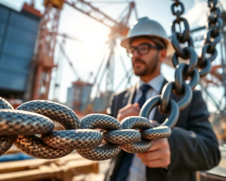 Wie sorgt eine Anschlagkette für sichere Lastaufnahme?