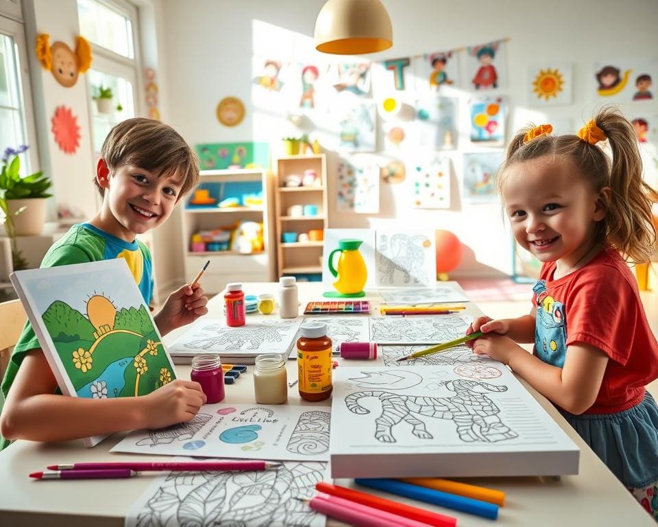 Wie fördern Kinder Malen nach Zahlen von LiebeArt die Kreativität?