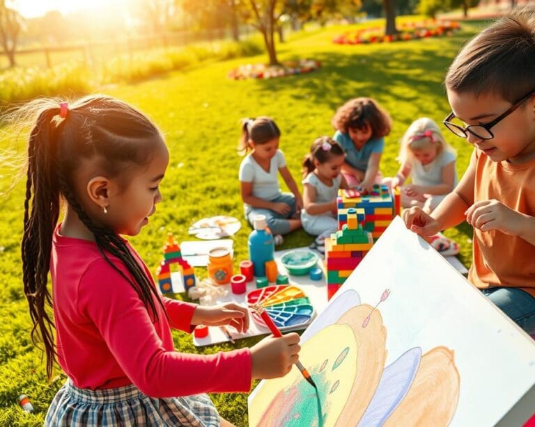 Wie regen Mal- und Spielaktivitäten die Fantasie an?