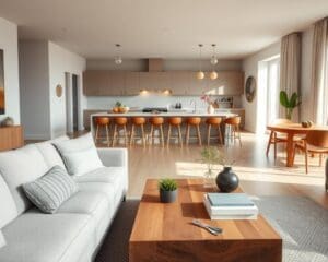 Wie richtet man offene Wohnbereiche ein?